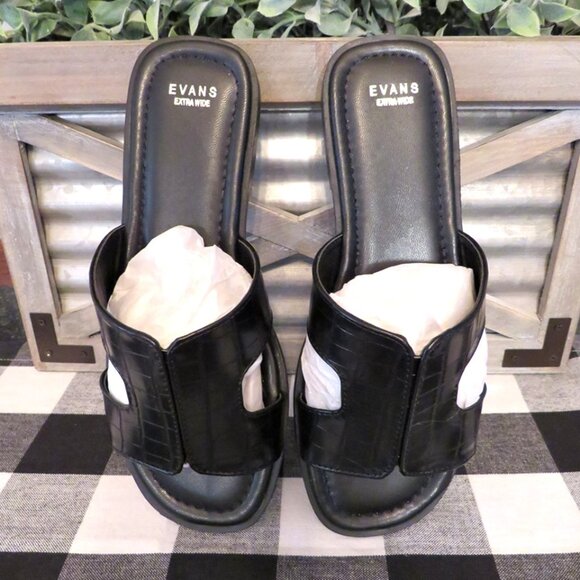 New Woman's Evan's Brand Bev Slide Size 6 Extra Wide Sandal - Picture 3 of 6